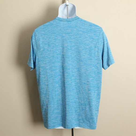 Lululemon Men's light blue marled short sleeve tech t-shirt Medium M - Picture 4 of 4